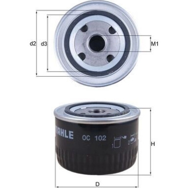OC 102 Ölfilter
