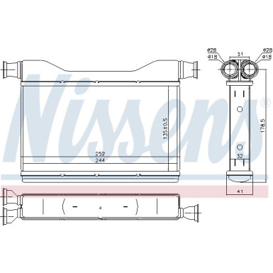 70528 Wärmetauscher, Innenraumheizung 70528 Wärmetauscher, Innenraumheizung