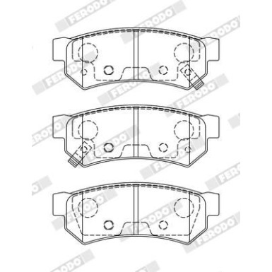 Ferodo | Bremsbelagsatz, Scheibenbremse | FDB5283 Ferodo | Bremsbelagsatz, Scheibenbremse | FDB5283