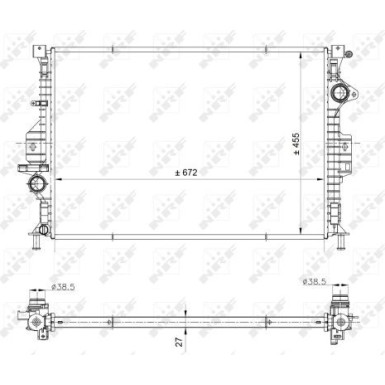 53812 Kühler, Motorkühlung EASY FIT