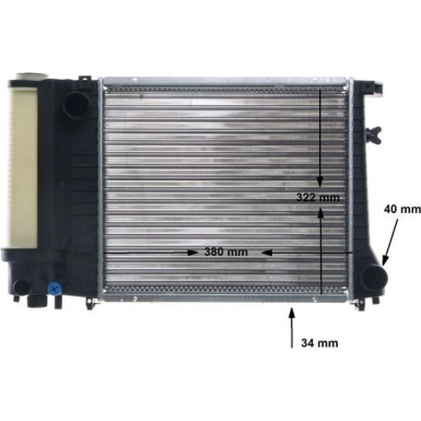 Mahle | Kühler, Motorkühlung | CR 483 000S