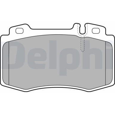 Delphi | Bremsbelagsatz, Scheibenbremse | LP1828