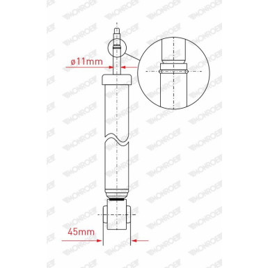 G1220 Stoßdämpfer MONROE ORIGINAL (Gas Technology)