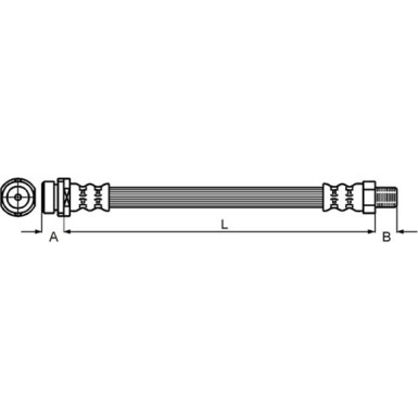 Metzger Bremsschlauch 4111214