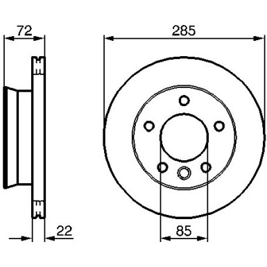 BOSCH | Bremsscheibe | 0 986 479 212