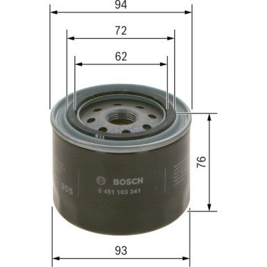 BOSCH 0 451 103 341 Ölfilter BOSCH 0 451 103 341 Ölfilter