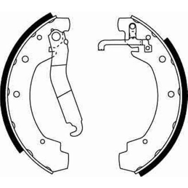 GS8151 Bremsbackensatz