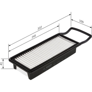 BOSCH 1 987 429 191 Luftfilter