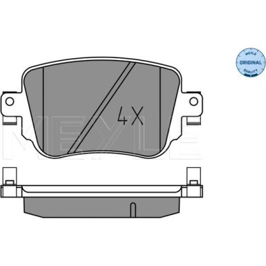 025 251 0917 Bremsbelagsatz, Scheibenbremse MEYLE-ORIGINAL: True to OE.