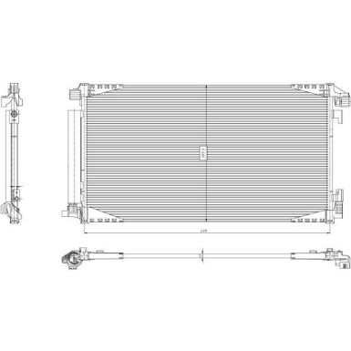 350455 Kondensator, Klimaanlage EASY FIT