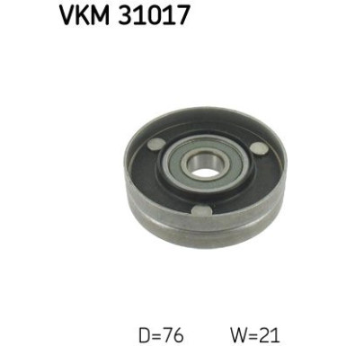 VKM 31017 Umlenk-/Führungsrolle, Keilrippenriemen