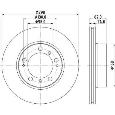Hella | Bremsscheibe | 8DD 355 125-451