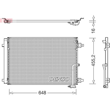Denso | Kondensator, Klimaanlage | DCN02045