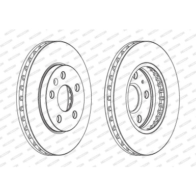 Ferodo Bremsscheibe PREMIER DDF1721C