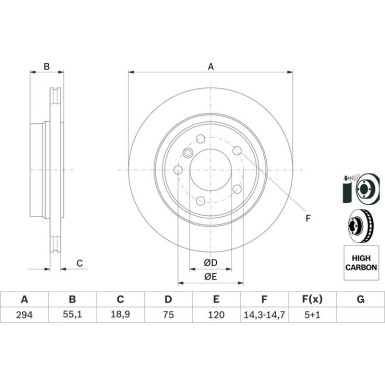 0 986 478 570 Bremsscheibe