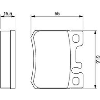 0 986 424 358 Bremsbelagsatz, Scheibenbremse