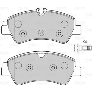 601543 Bremsbelagsatz, Scheibenbremse