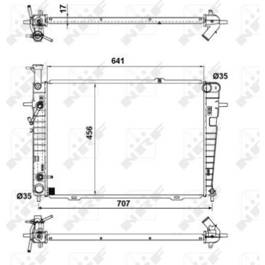 53342 Kühler, Motorkühlung EASY FIT 53342 Kühler, Motorkühlung EASY FIT