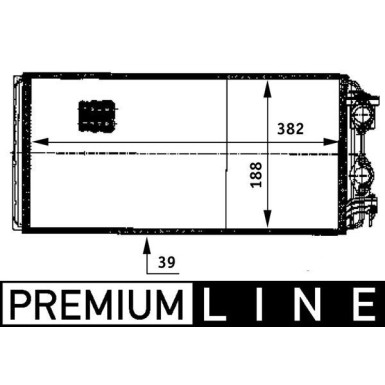 Mahle | Wärmetauscher, Innenraumheizung | AH 122 000P