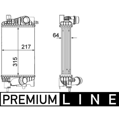 Mahle | Ladeluftkühler | CI 262 000P