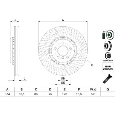 0 986 479 E27 Bremsscheibe