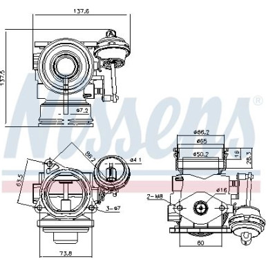 Nissens | AGR-Ventil | 98162