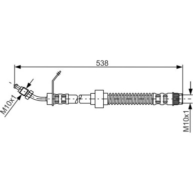 BOSCH Bremsschlauch 1 987 481 151