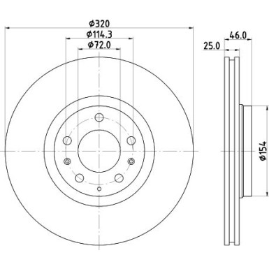 Hella | Bremsscheibe | 8DD 355 114-491
