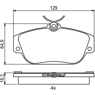 0 986 424 016 Bremsbelagsatz, Scheibenbremse 0 986 424 016 Bremsbelagsatz, Scheibenbremse