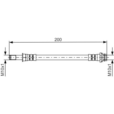BOSCH | Bremsschlauch | 1 987 481 443