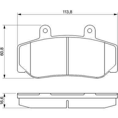 BOSCH Bremsbelagsatz, Scheibenbremse 0 986 460 961