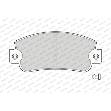 Ferodo Bremsbelagsatz, Scheibenbremse PREMIER ECO FRICTION FDB346