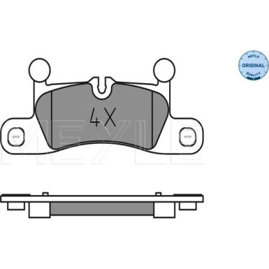 Meyle Bremsbelagsatz, Scheibenbremse MEYLE-ORIGINAL: True to OE 025 247 2116