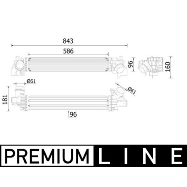 CI 614 000P Ladeluftkühler BEHR *** PREMIUM LINE ***