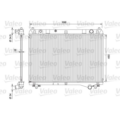 Valeo | Kühler, Motorkühlung | 701722