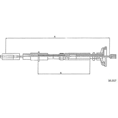 10.317 Seilzug, Kupplungsbetätigung 10.317 Seilzug, Kupplungsbetätigung