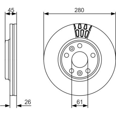 BOSCH | Bremsscheibe | 0 986 479 576
