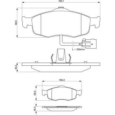 0 986 424 359 Bremsbelagsatz, Scheibenbremse