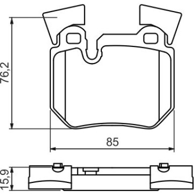 0 986 494 421 Bremsbelagsatz, Scheibenbremse