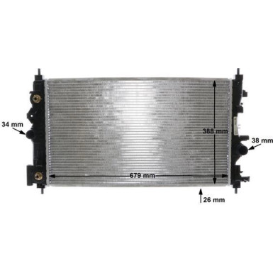 CR 1011 000S Kühler, Motorkühlung BEHR