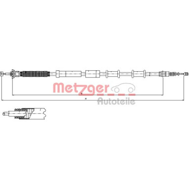 12.0721 Seilzug, Feststellbremse 12.0721 Seilzug, Feststellbremse