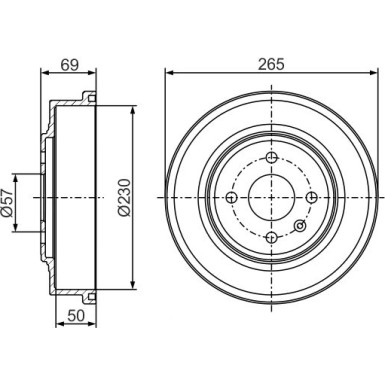 0 986 477 277 Bremstrommel