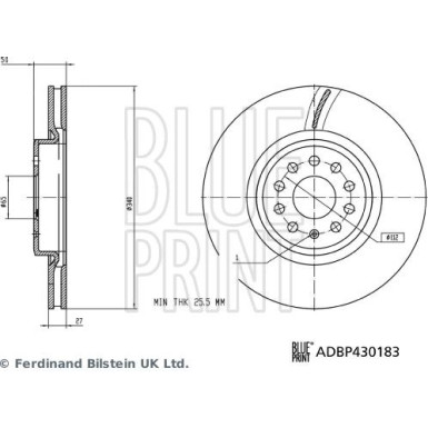 Blue Print | Bremsscheibe | ADBP430183