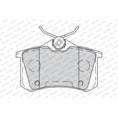 Ferodo | Bremsbelagsatz, Scheibenbremse | FDB4260