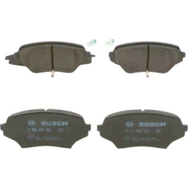 BOSCH | Bremsbelagsatz, Scheibenbremse | 0 986 494 322