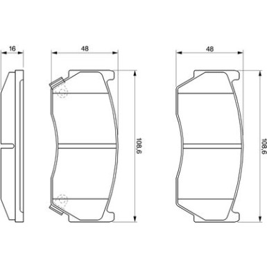 0 986 424 369 Bremsbelagsatz, Scheibenbremse