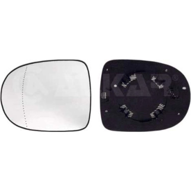 Alkar 2 x ALKAR Spiegelglas, Außenspiegel 6451176
