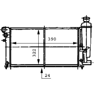 CR 469 000S Kühler, Motorkühlung BEHR