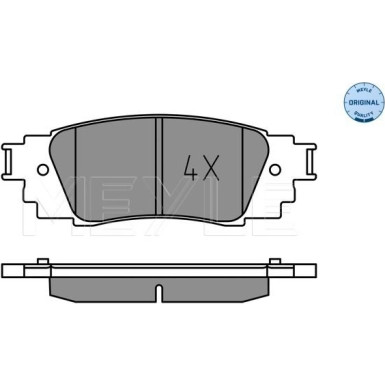 Meyle Bremsbelagsatz, Scheibenbremse MEYLE-ORIGINAL: True to OE 025 224 3415