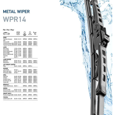 Hella Wischblatt Scheibenwischer Metal 9XW 190 253-141